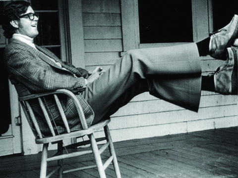 Earl Hamner on porch