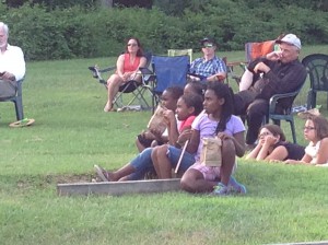 Engrossed audience at Tonsler Park - Aug. 3, 2014